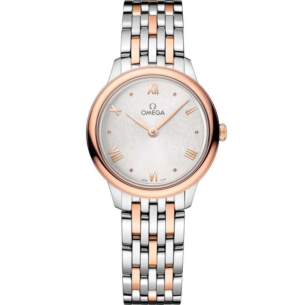 De Ville Prestige 27.5mm with Silver Dial in Stainless Steel and Rose Gold