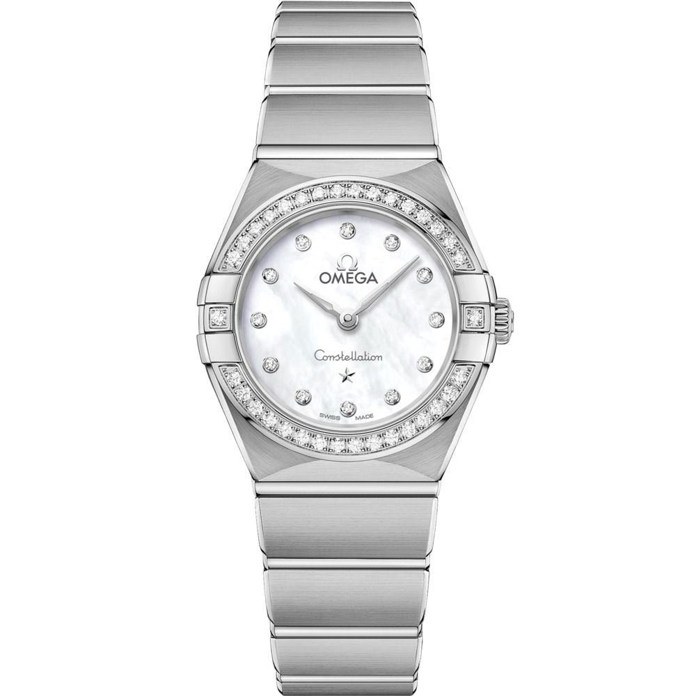 Constellation 25mm with White Diamond Dial and Diamond Bezel in Stainless Steel