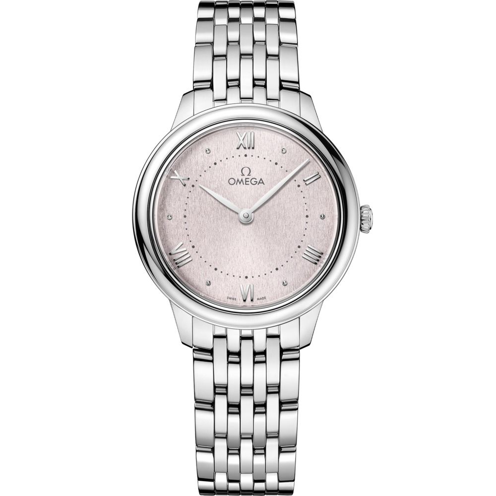 De Ville Prestige 30mm with Silvery Rose Dial in Stainless Steel