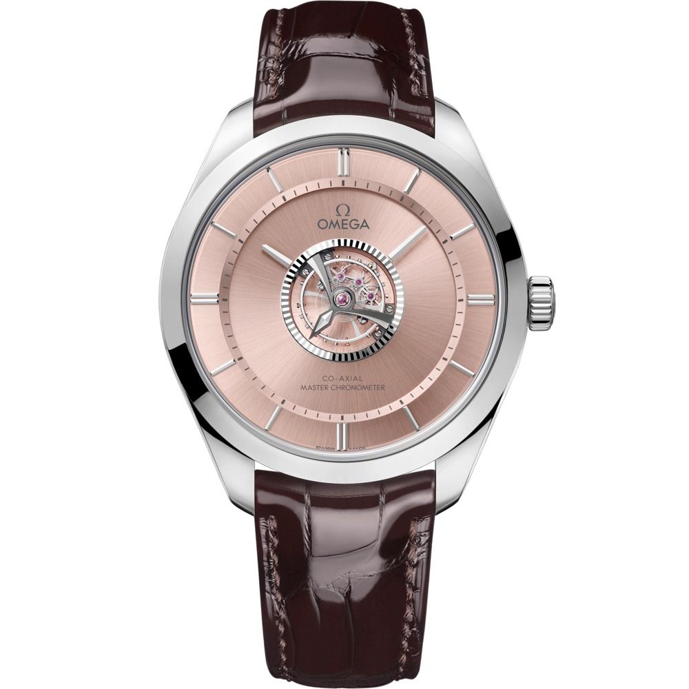 Numbered Edition De Ville 43mm with Brown Dial in White Gold on Brown Alligator Strap