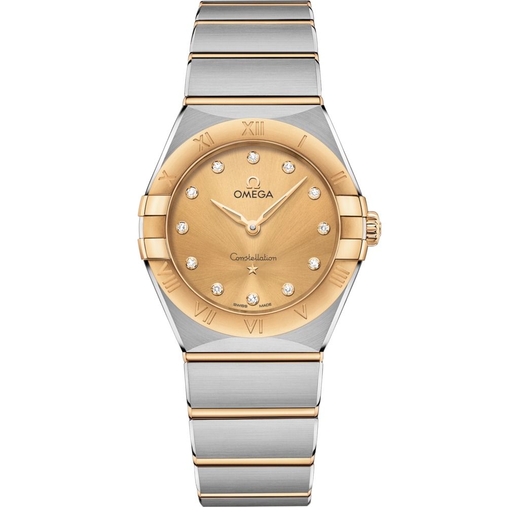 Constellation 28mm with Yellow Diamond Dial in Stainless Steel and Yellow Gold