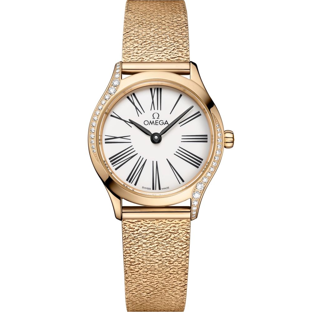 De Ville Mini Tresor 26mm with White Dial in Yellow Gold
