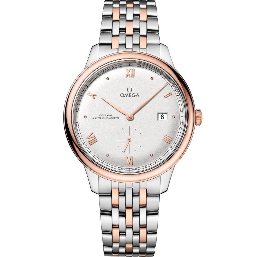 De Ville Prestige 41mm with Silver Dial in Stainless Steel and Rose Gold