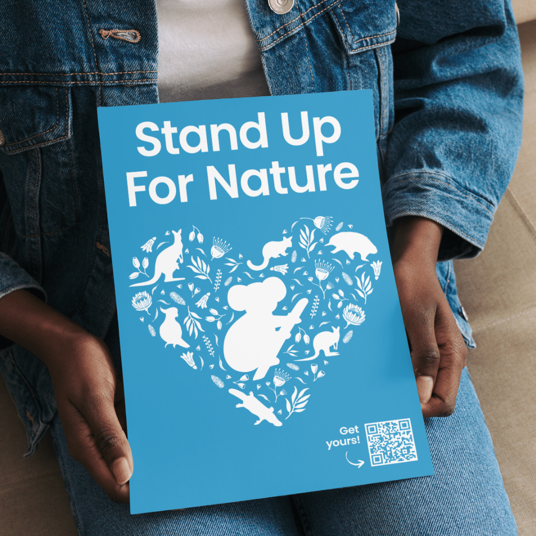 Stand Up For Nature sign 2025