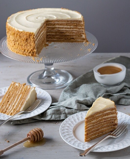 Russian Honey Cake 155gm x 10 Slices