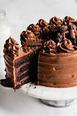 Moist Triple Chocolate Cake 125gm x 12 Slices