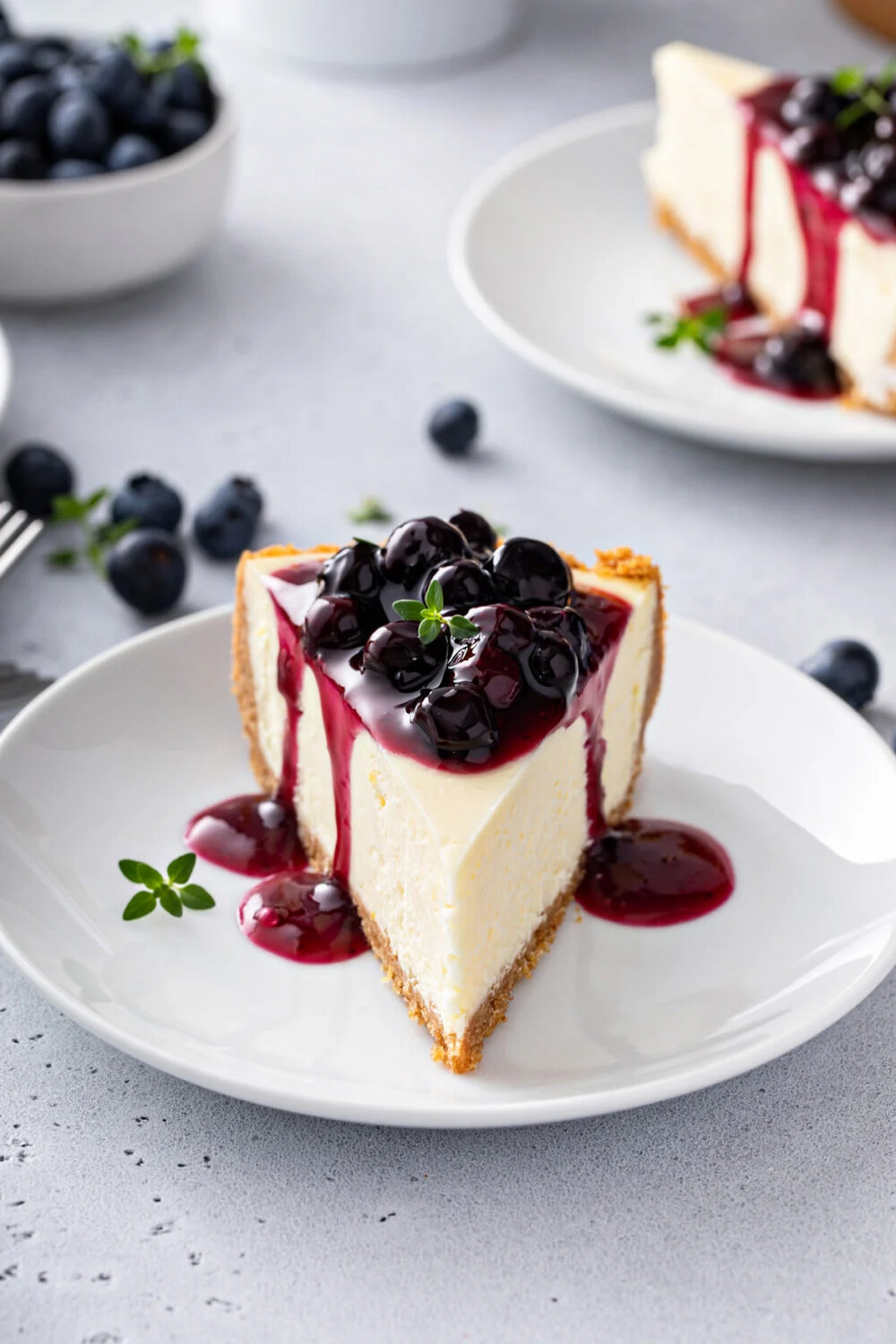 Fresh Blueberry Cheesecake 155gm x 10 Slices