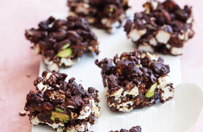 Dark chocolate rocky road