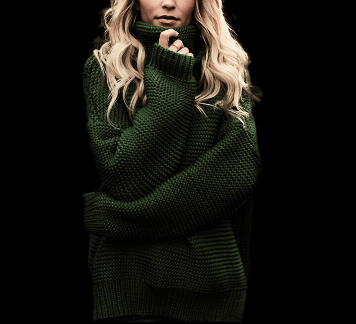 LOVO female roll-neck sweater