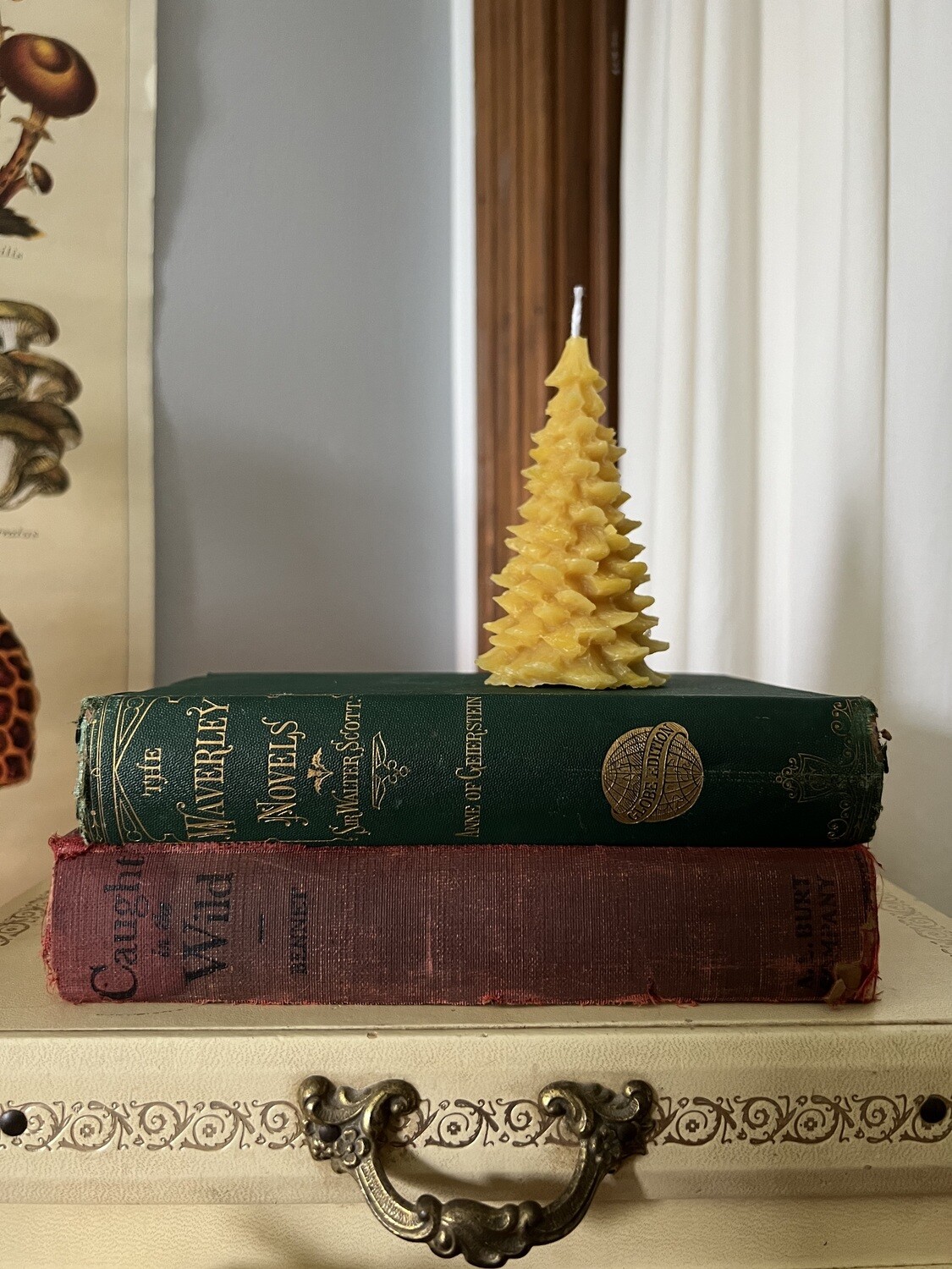 Christmas Tree Beeswax Candle