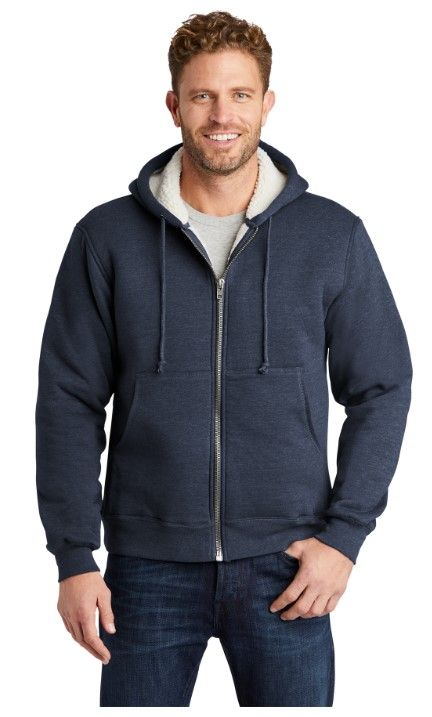 CornerStone® Heavyweight Sherpa-Lined Hooded Fleece Jacket