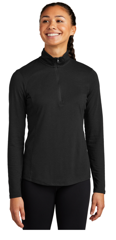 Sport-Tek® Women&#39;s PosiCharge® Tri-Blend Wicking 1/4-Zip Pullover