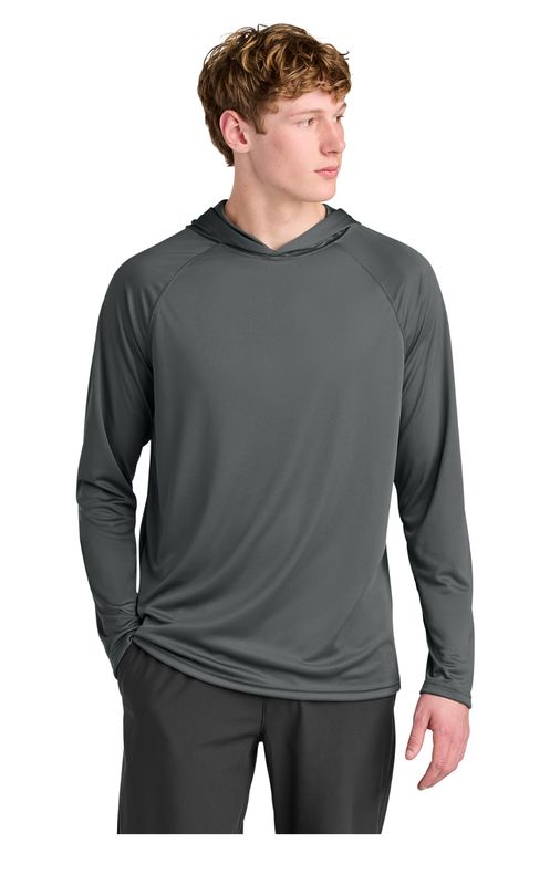 EA4 Cooling Performance Long Sleeve Hooded Tee UPF  44+