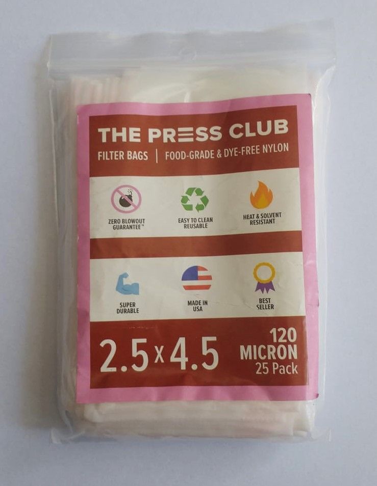 120 Micron 2,5X4,5 ROSIN BAGS (X25UN)