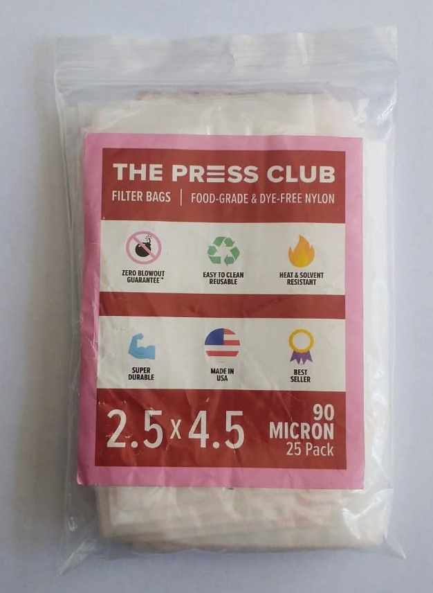 90 Micron 2,5X4,5 ROSIN BAGS (X25UN)