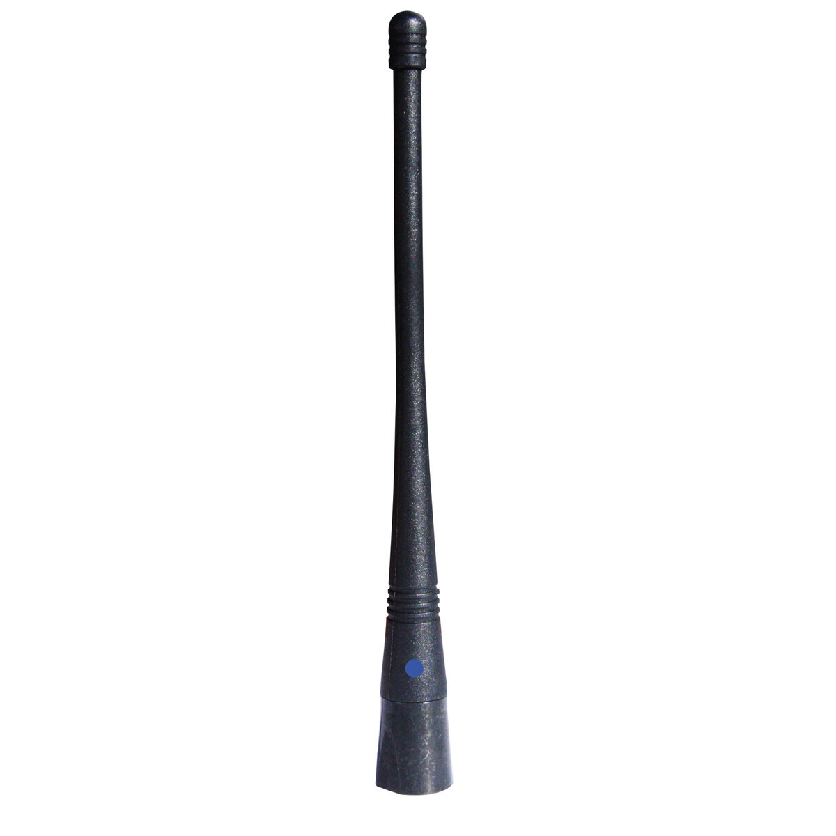 RFI UHF 1/4 Wave Whip (470-490 MHz) Black - Blue Dot