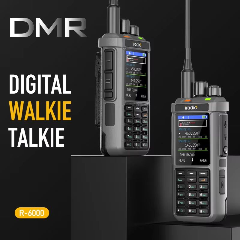 Iradio R6000 10W Digital Handheld Radio VHF UHF DMR