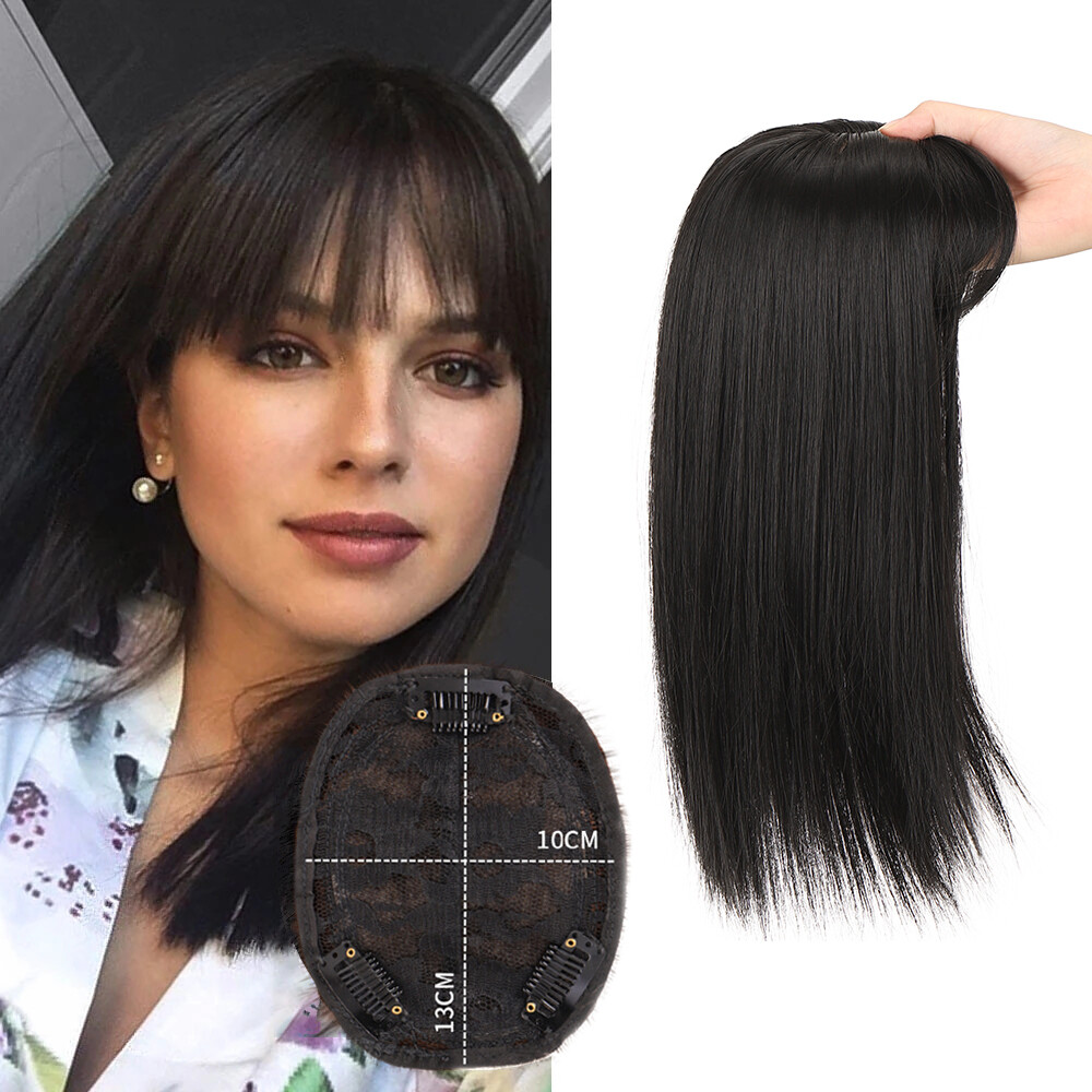Top wig, hair piece, supplement the top hair volume, cover up gray hair