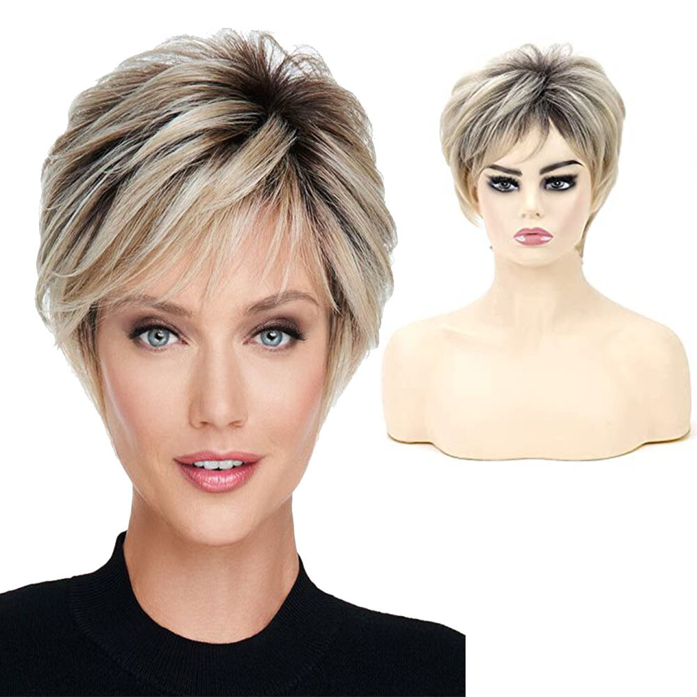 Short wig, full wrap type