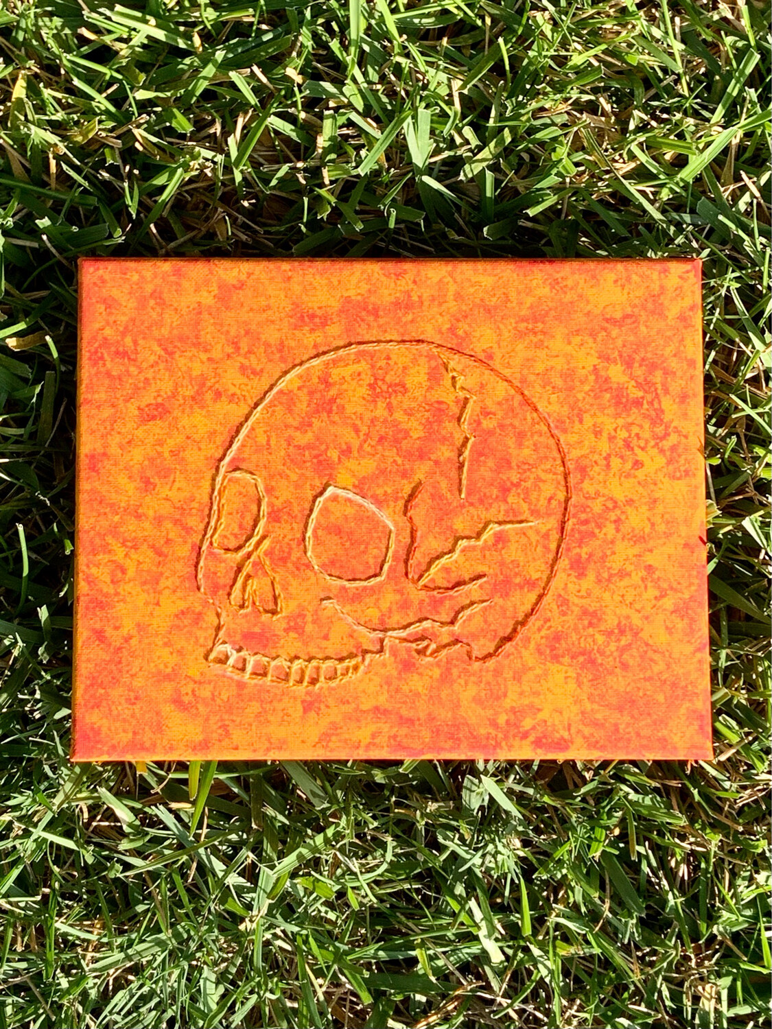 Skull Embroidery (Customizable) - 8 in. X 10 in.