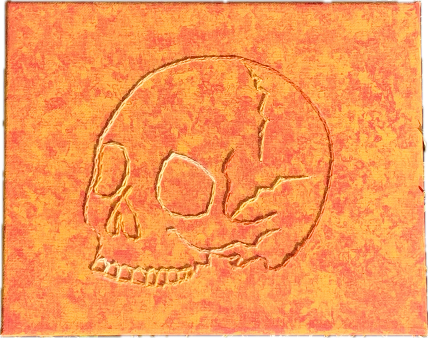 Skull Embroidery (Customizable) - 8 in. X 10 in.