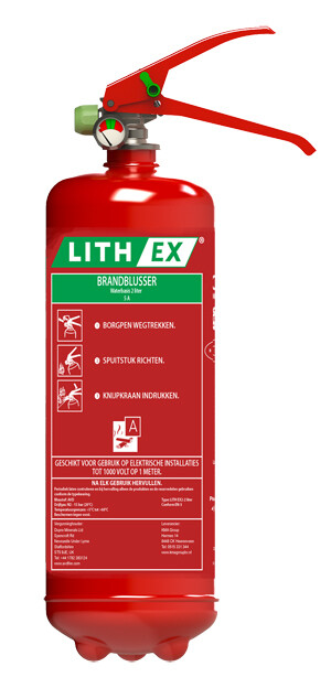 Lith-Ex AVD 6 Liter Fire Extinguisher Lith-Ex AVD 6 Liter Fire Extinguisher
