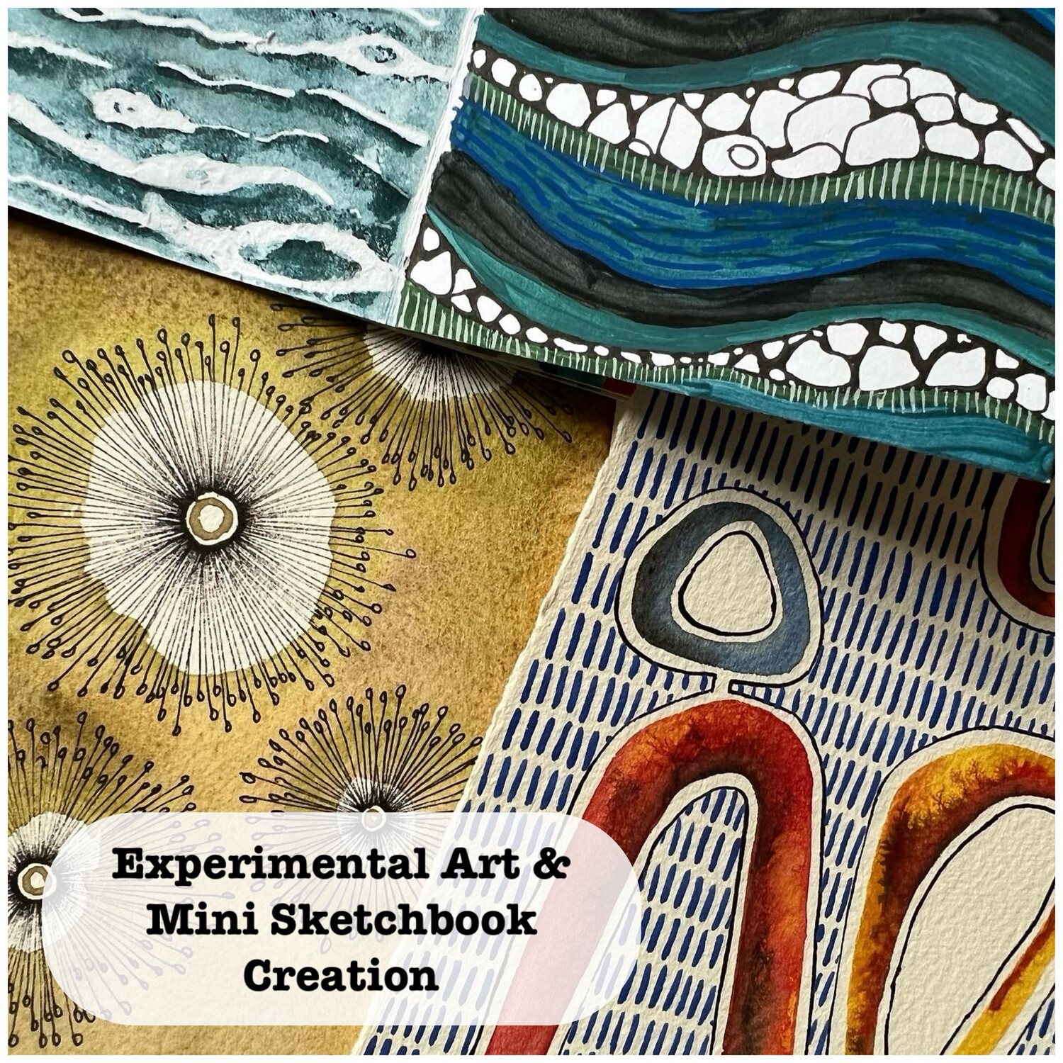 Experimental Art & Mini Sketchbook Creation - Workshop