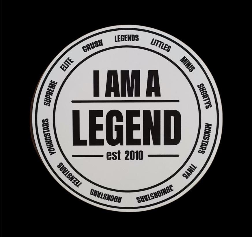 &quot;Legends&quot; Aufkleber
