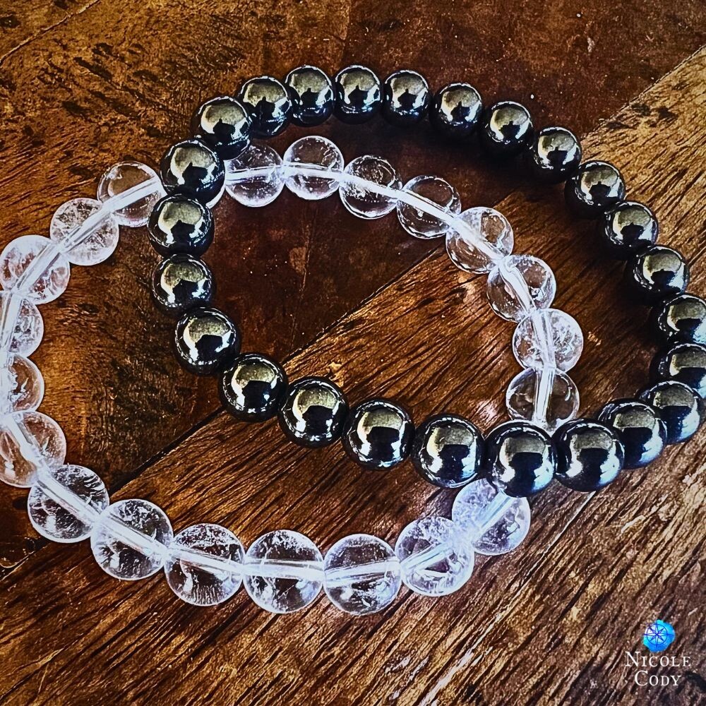 GROUND & CONNECT CRYSTAL BRACELET DUO