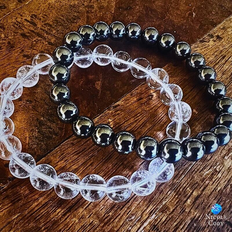 GROUND & CONNECT CRYSTAL BRACELET DUO