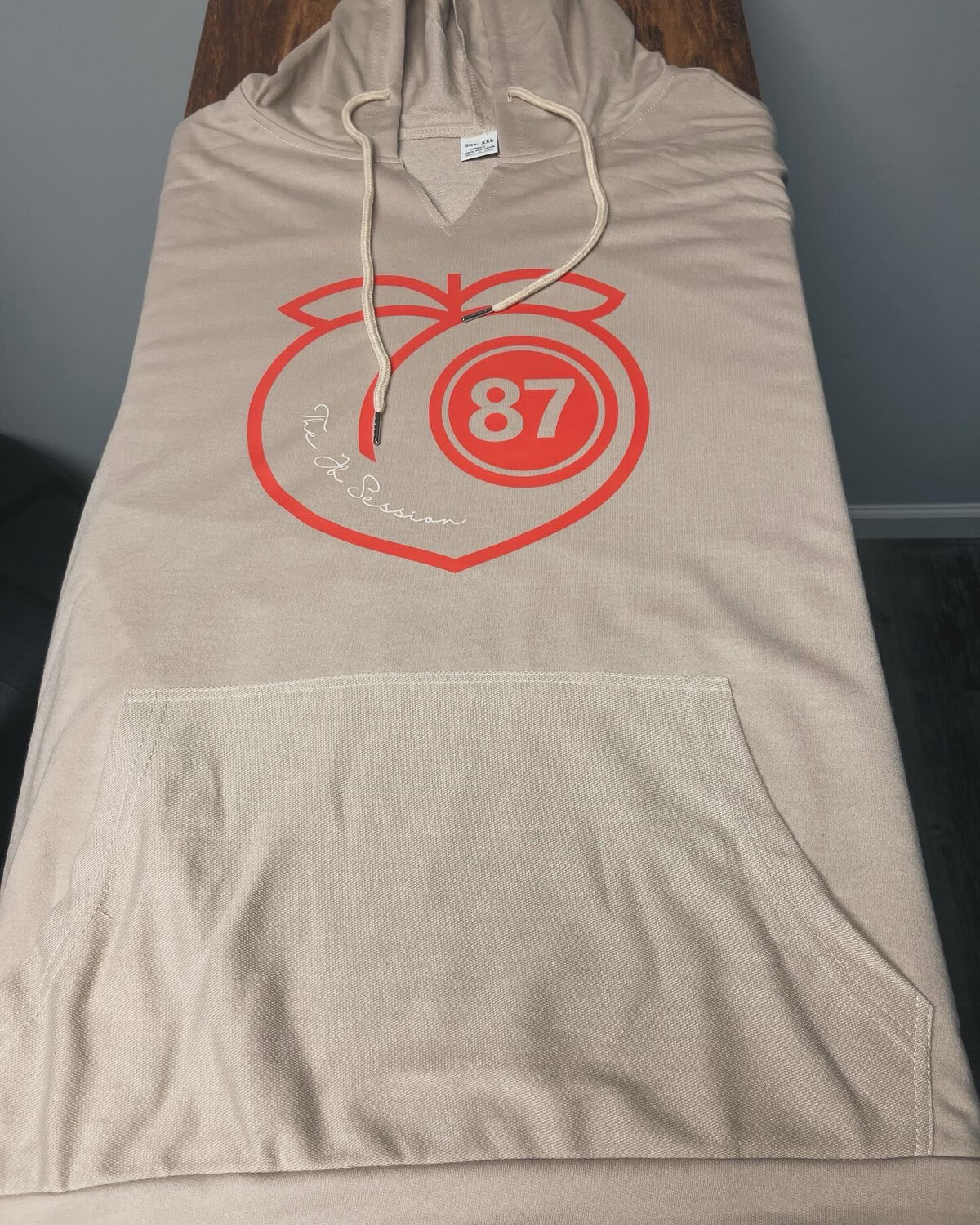Tan Peachtree87 Short Sleeve Hoodie XL