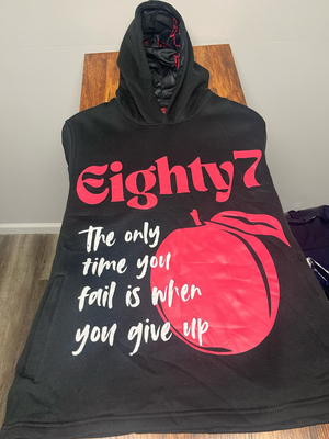 Black Eighty7 Hoodie Large
