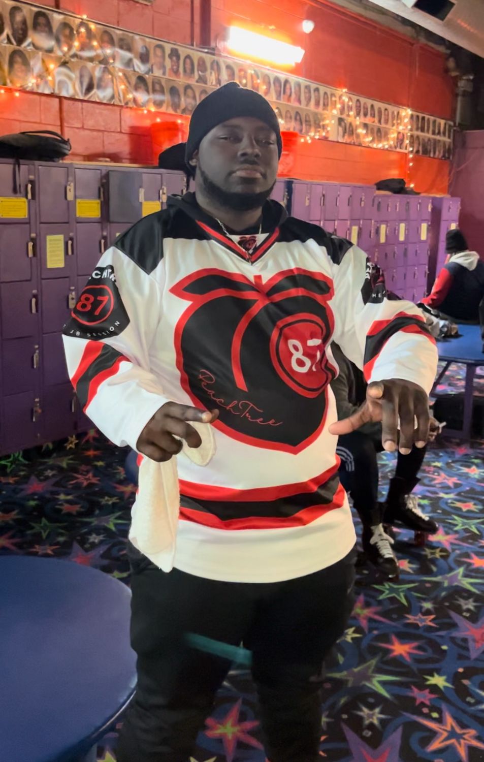 PT White Hockey LS Jersey Blk Small