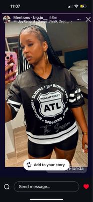 ATL Styles Jersey Cropped Short Sleeve