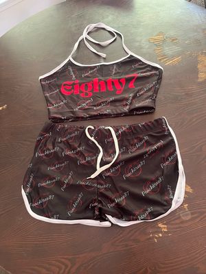 Ladies Black short set v2
