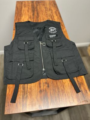 Ladies Black Vest Wide
