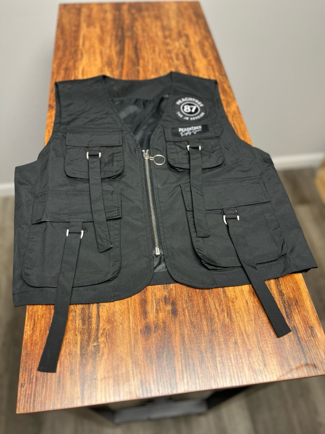 Ladies Black Vest Wide