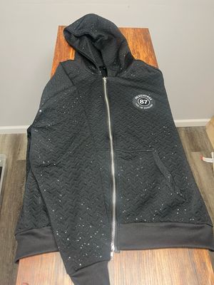 Black Rhinestone Peachtree87 Hoodie All Sizes