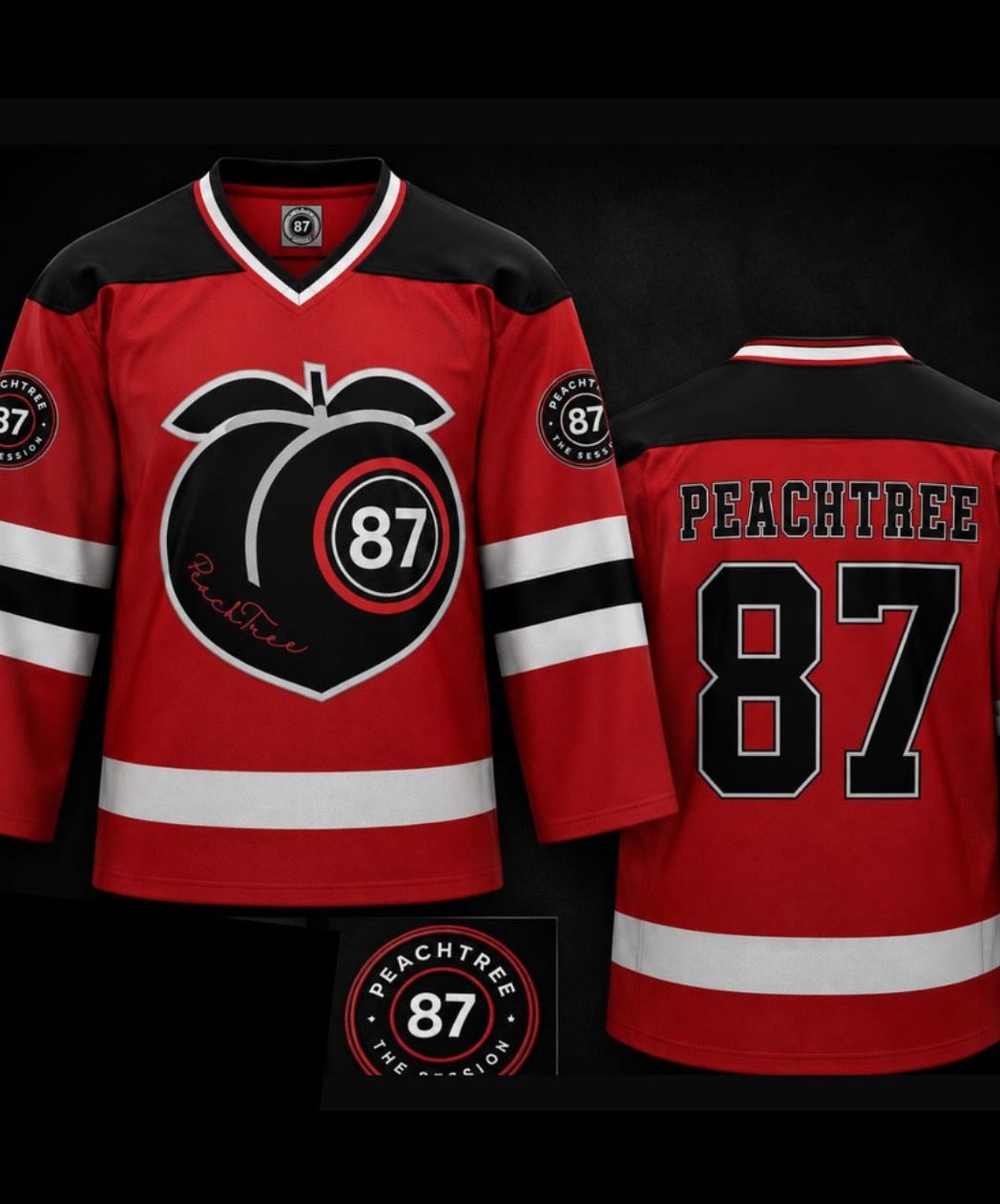 PT Red Or Gray Hockey LS Jersey All Sizes
