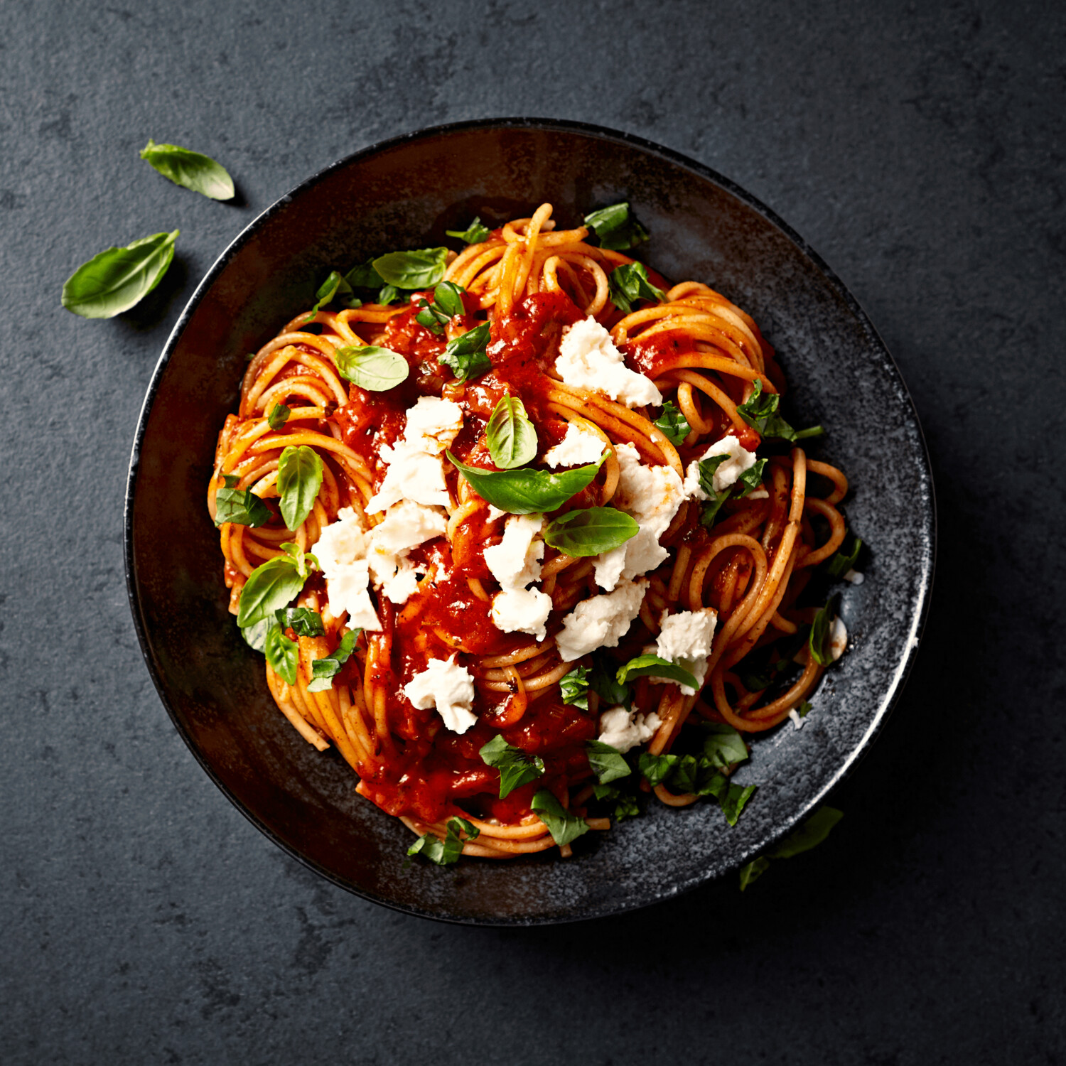 SAMPLE. Spaghetti with fresh mozzarella