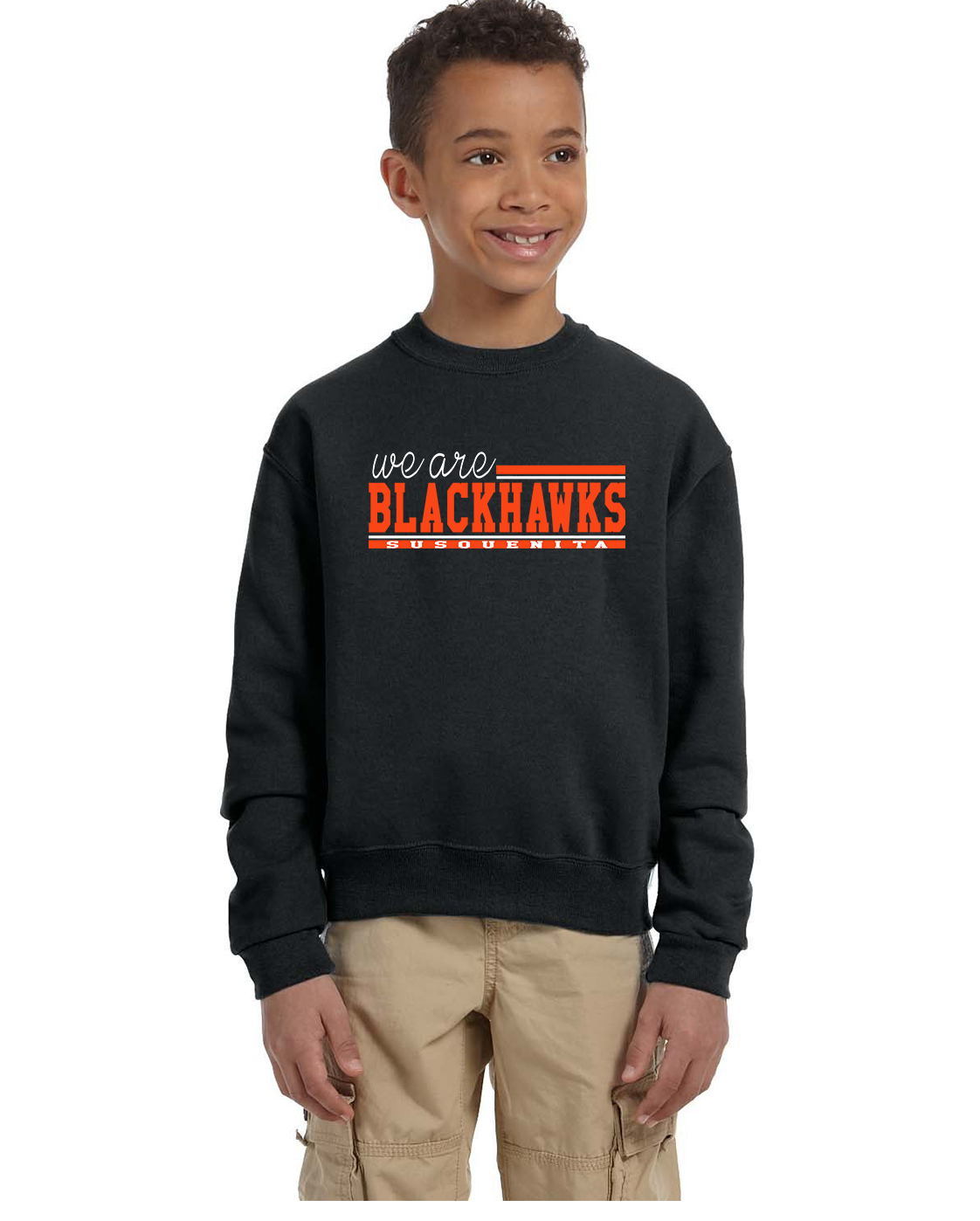 Youth Crewneck - We Are Blackhawks - Susquenita