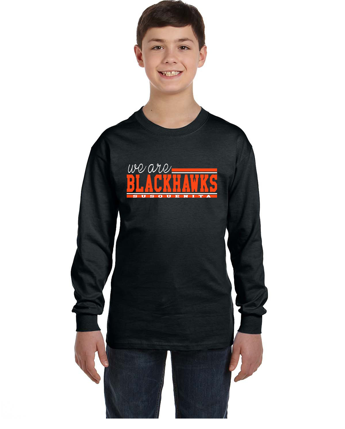 Youth Long Sleeve - We Are Blackhawks - Susquenita