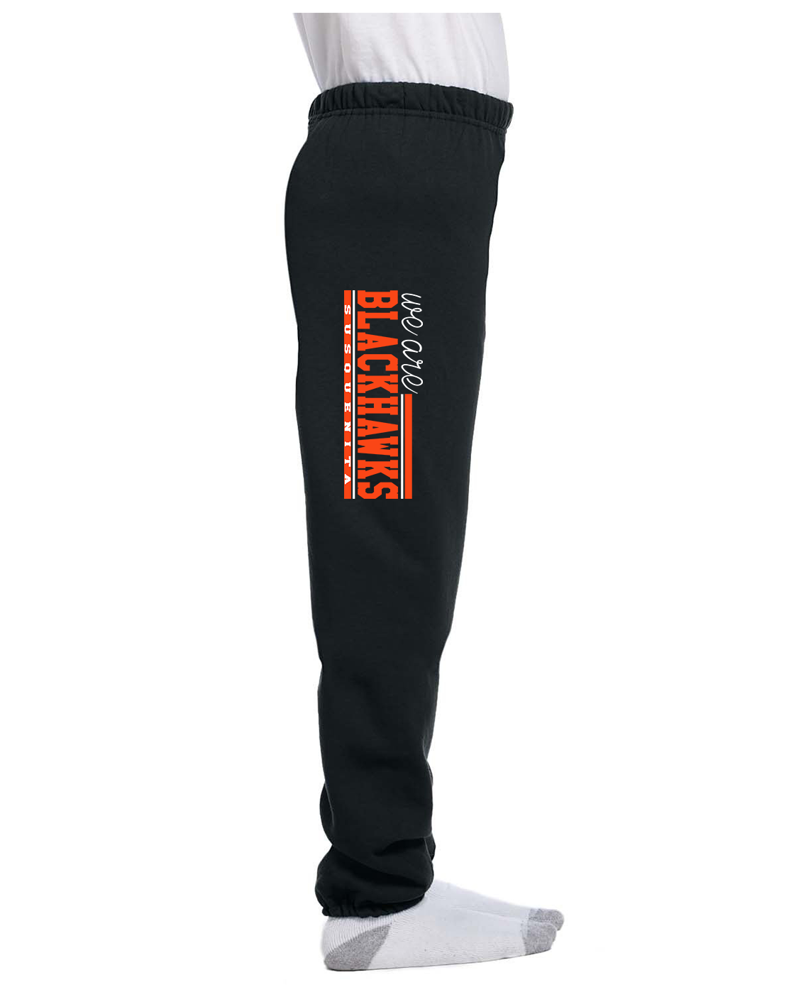 Youth Sweatpant (Right Leg Print) - We Are Blackhawks - Susquenita