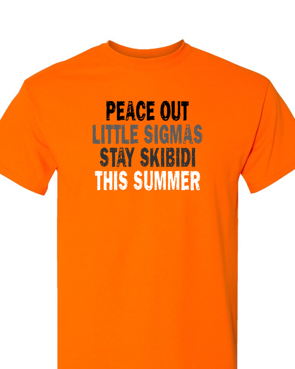 Adult Peace Out - Bright Orange