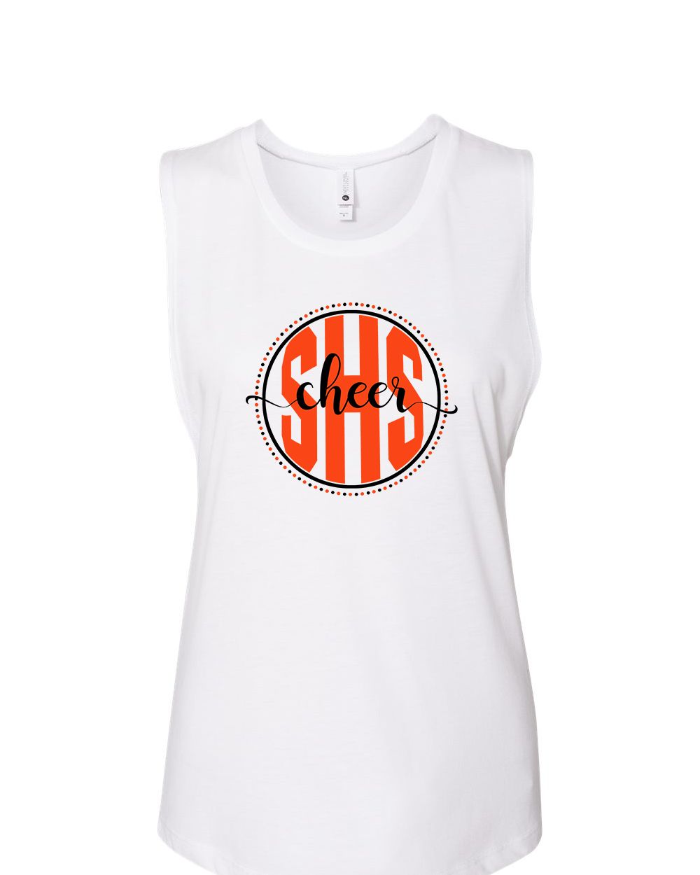 Ladies Muscle Tank - Circle Design