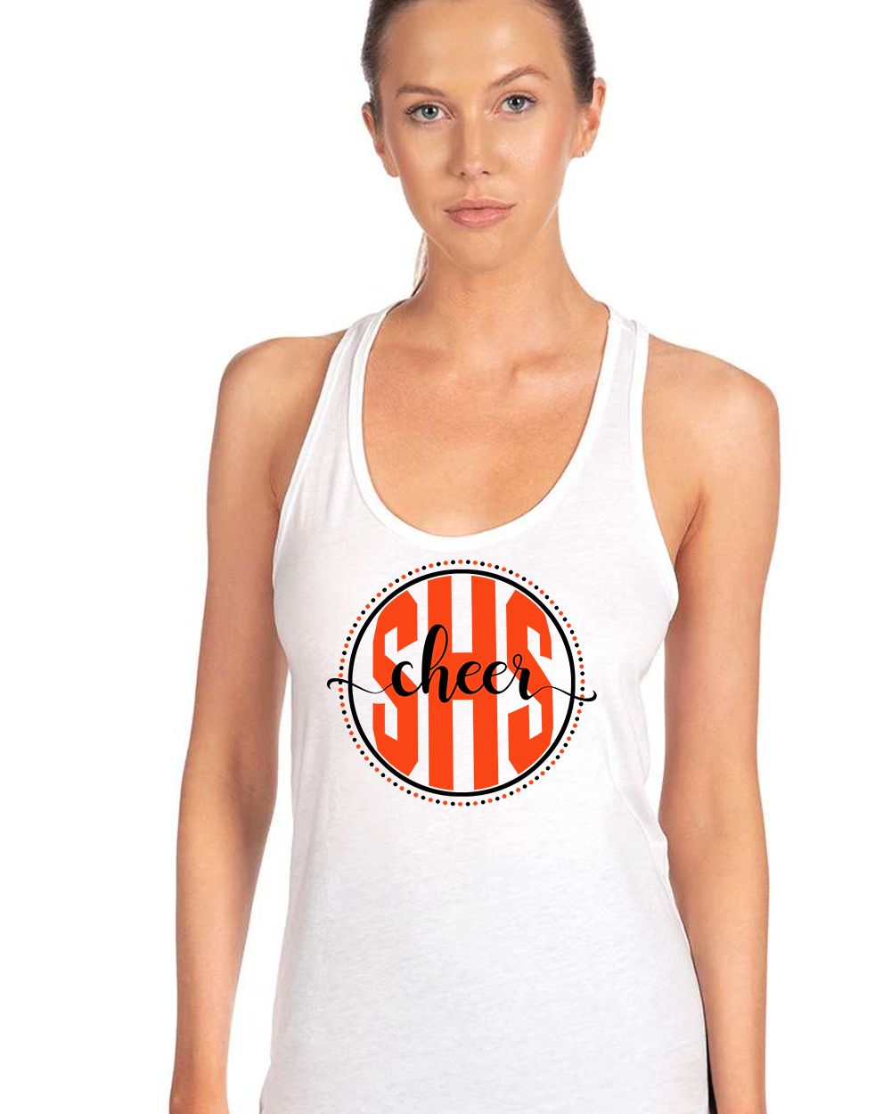Ladies Racerback Tank - Circle Design