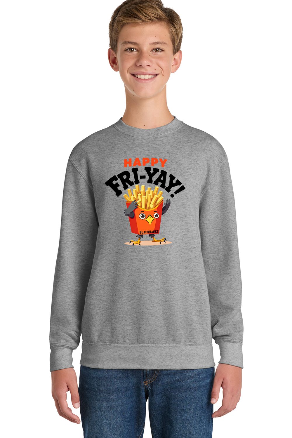 Youth Crewneck Sweatshirt - Happy Fri-Yay!