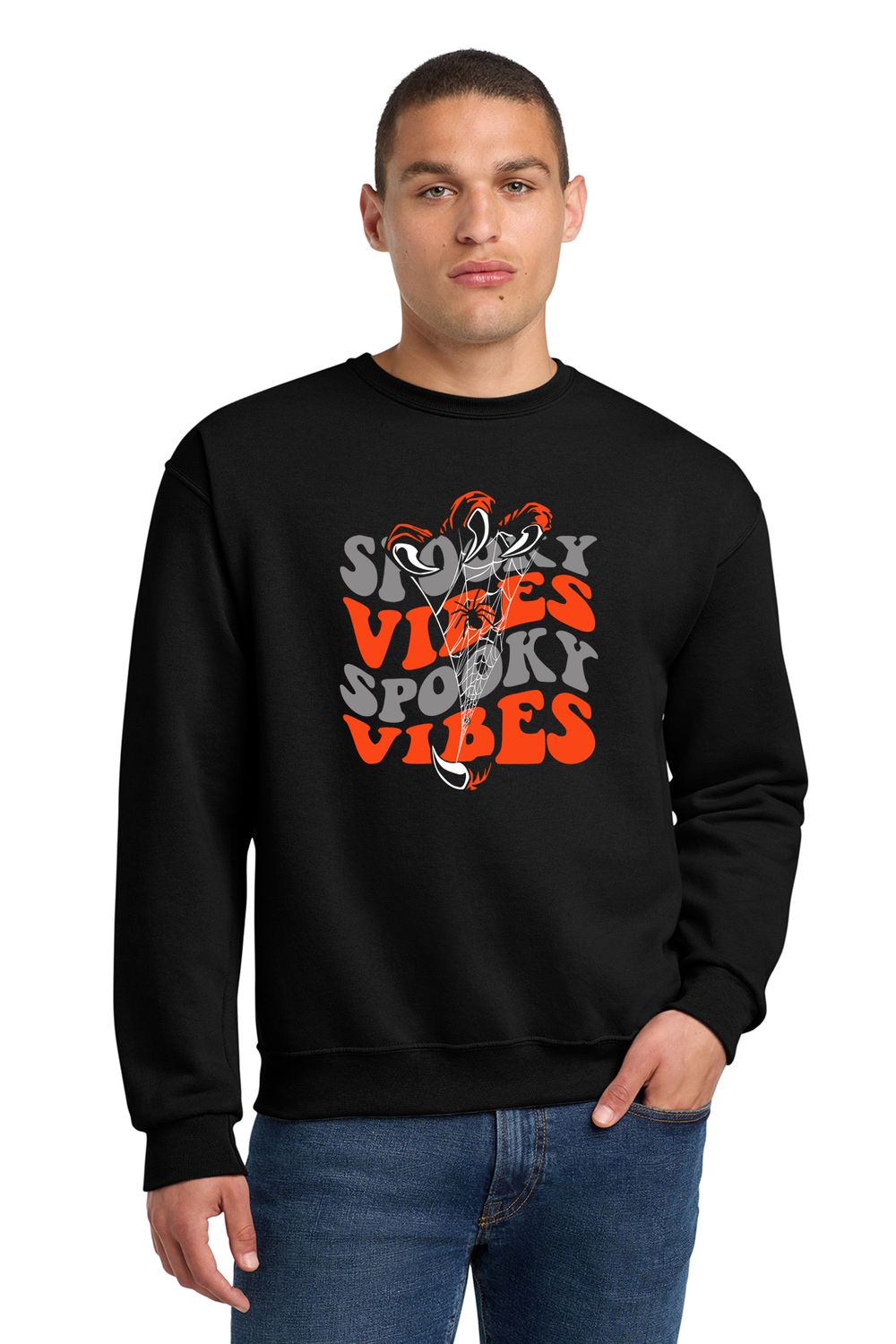 Adult Crewneck Sweatshirt - Spooky Vibes