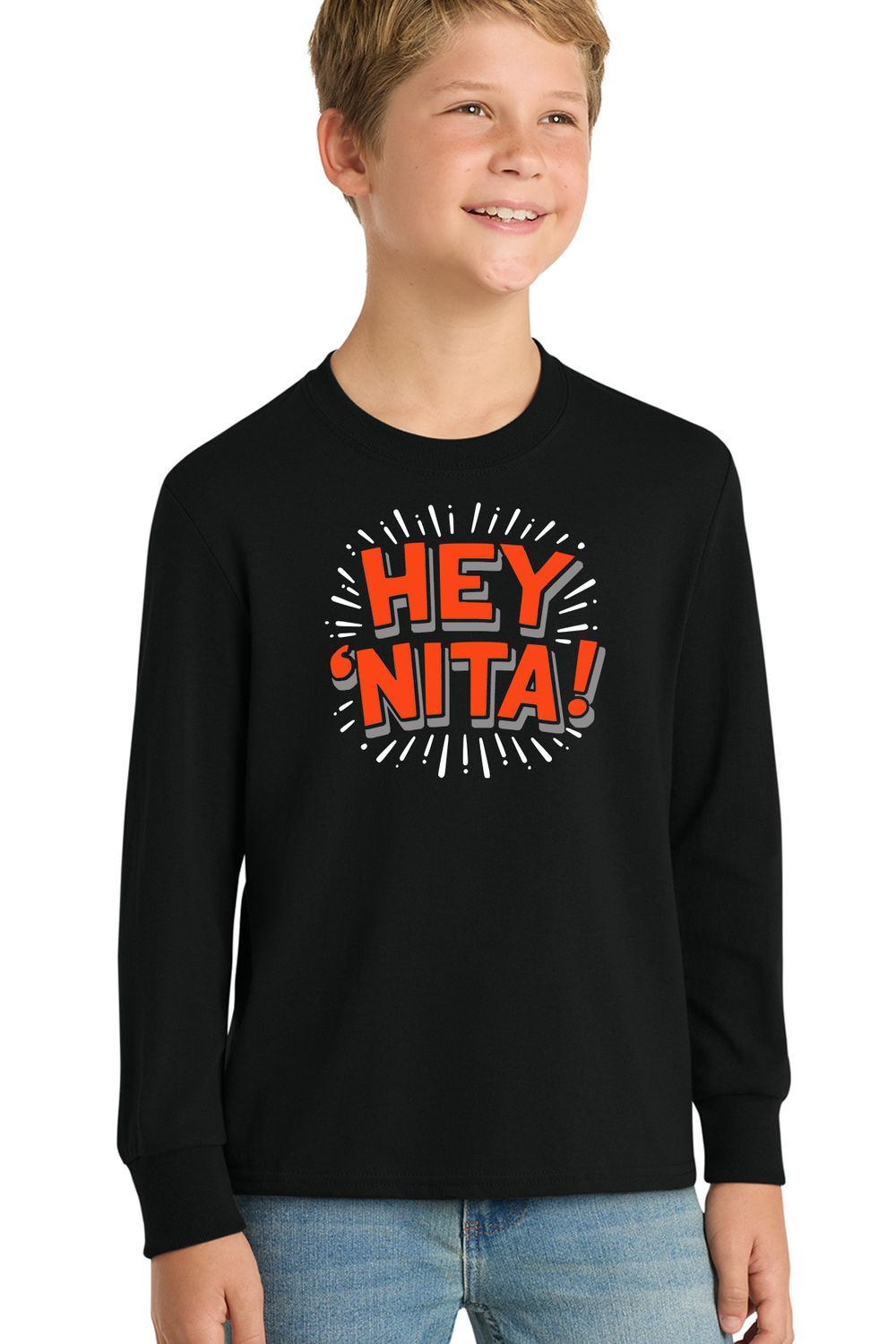 Youth Long Sleeve - Hey &#39;Nita!