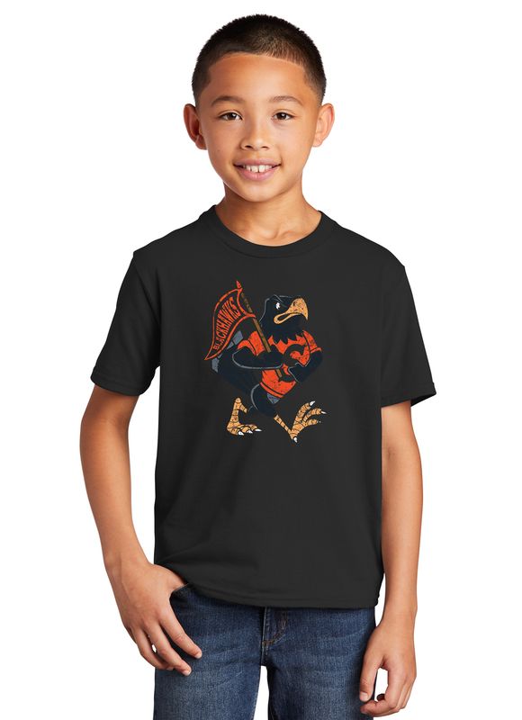 Youth T-Shirt - Retro Hawk w/ Banner